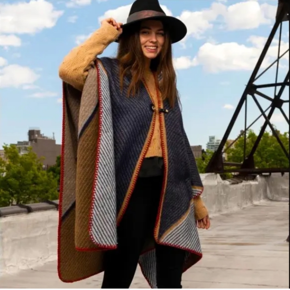 🆕Vince Camuto Topper Peacoat Shawl NWOT Fall Autumn Wardrobe